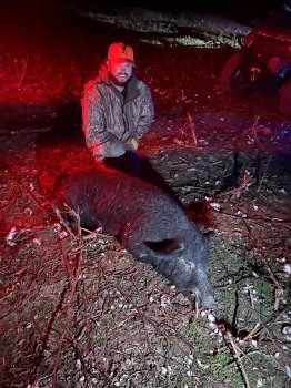 David Gaston with a nice hog.